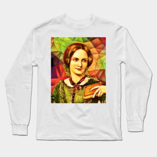 Charlotte Bronte Snow Portrait | Charlotte Brontë Artwork 10 Long Sleeve T-Shirt